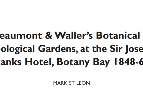 Beaumont & Waller’s Botanical & Zoological Gardens at Botany Bay