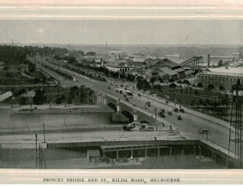 Postcard of Melbourne showing Wirth’s Olympia